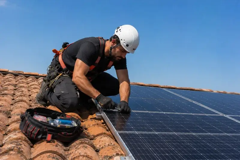 Maintenance et monitoring de panneaux solaires aux Neyrolles