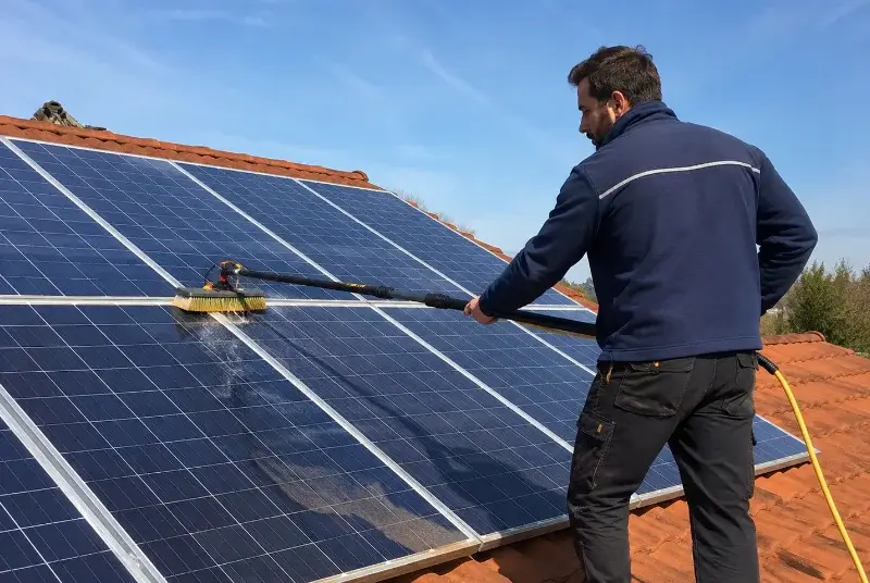 Nettoyage et entretien de panneaux solaires aux Neyrolles