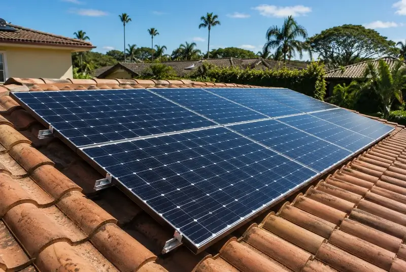 Installation de panneaux solaires aux Neyrolles